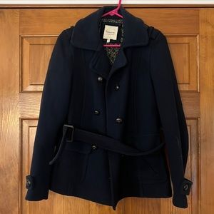 Heavy outdoor jacket, navy blue, medium